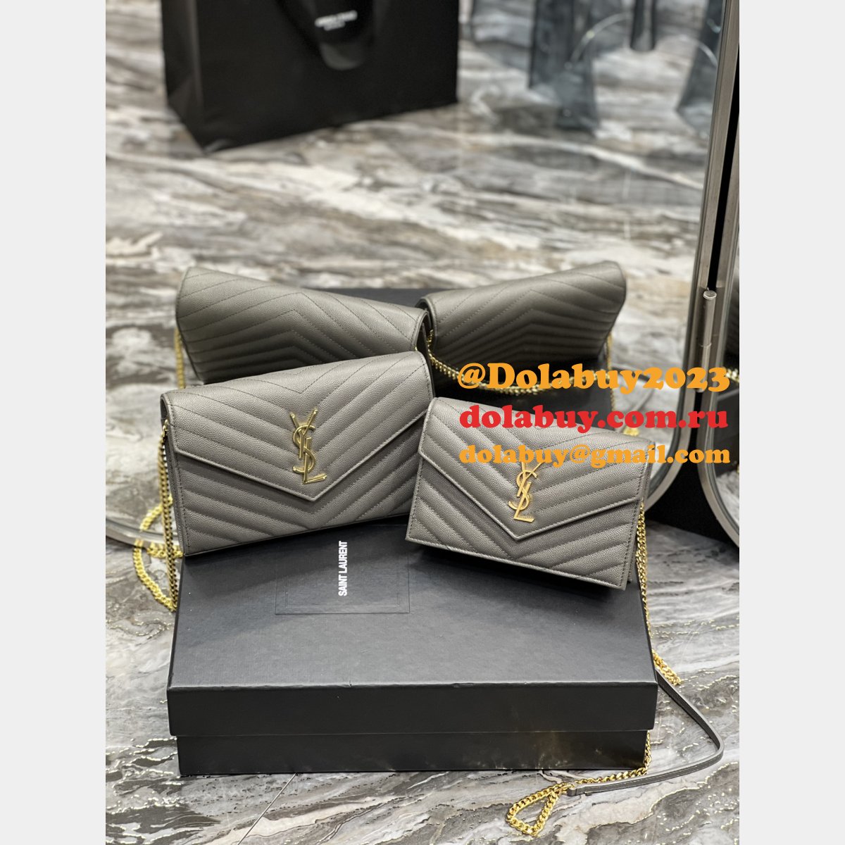 Replica YSL Saint Laurent Monogram 393953 Woc Wallet Fashion Bag
