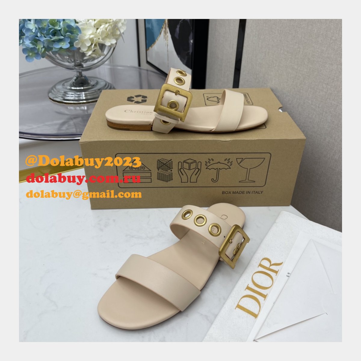 Wholesale Replica Christian Dior AW D-home sandals and slippers Shoes