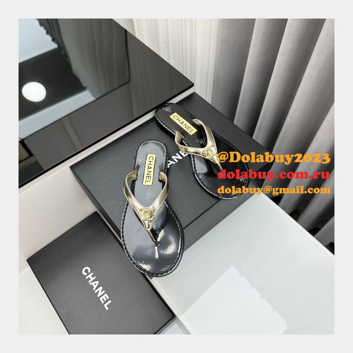 Perfect Sandals Street Replica Plain Leather Flip Flops Shoes