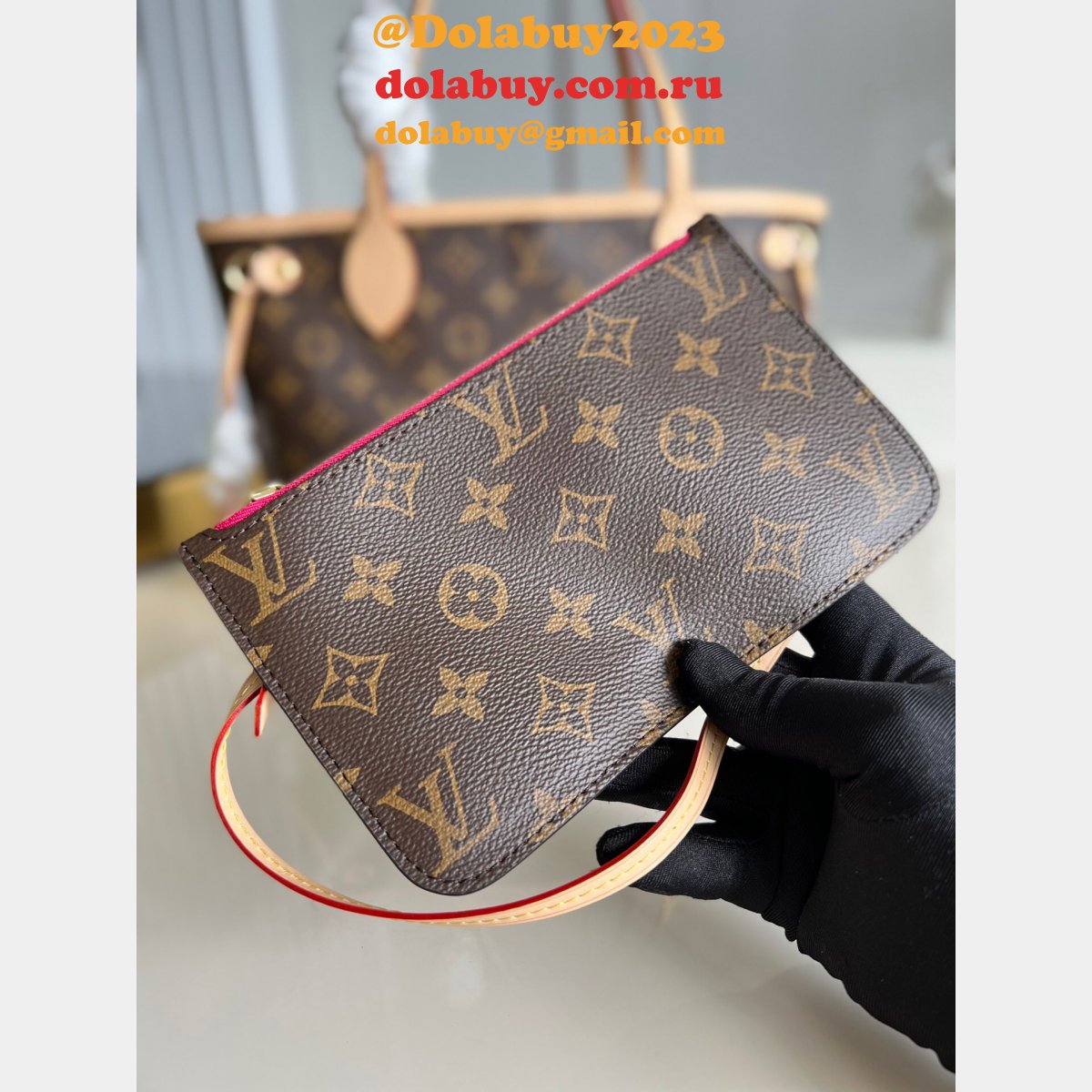 High Quality Louis Vuitton Replica Neverfull Damier/Monogram N41362/M41245 PM Bags 29CM