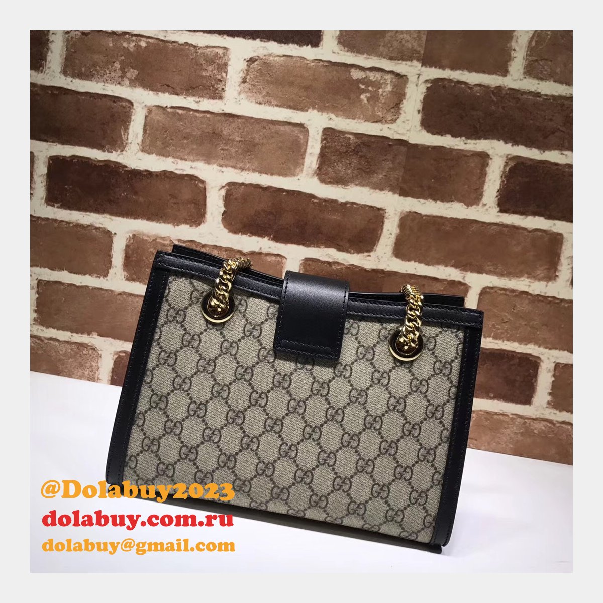 UK Gucci Replica GG Supreme Padlock Small Shoulder 498156 Bag