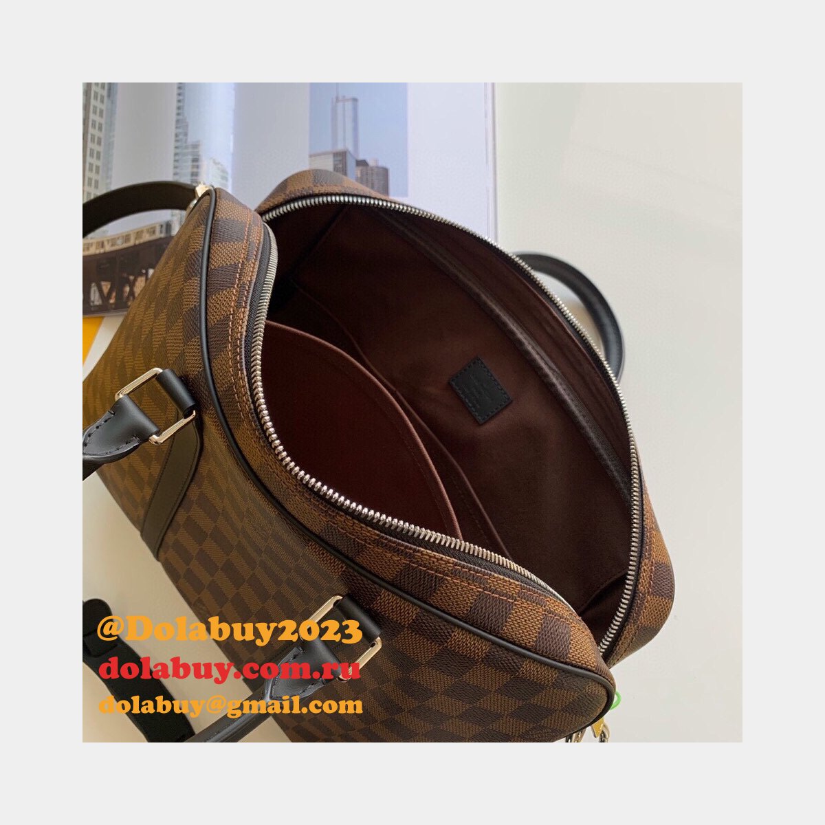 Louis Vuitton Porte-Documents Voyage PM Damier Ebene N41466