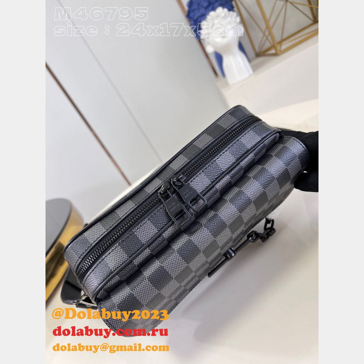 Steamer Messenger Louis Vuitton Knockoff Eclipse M46795 Men