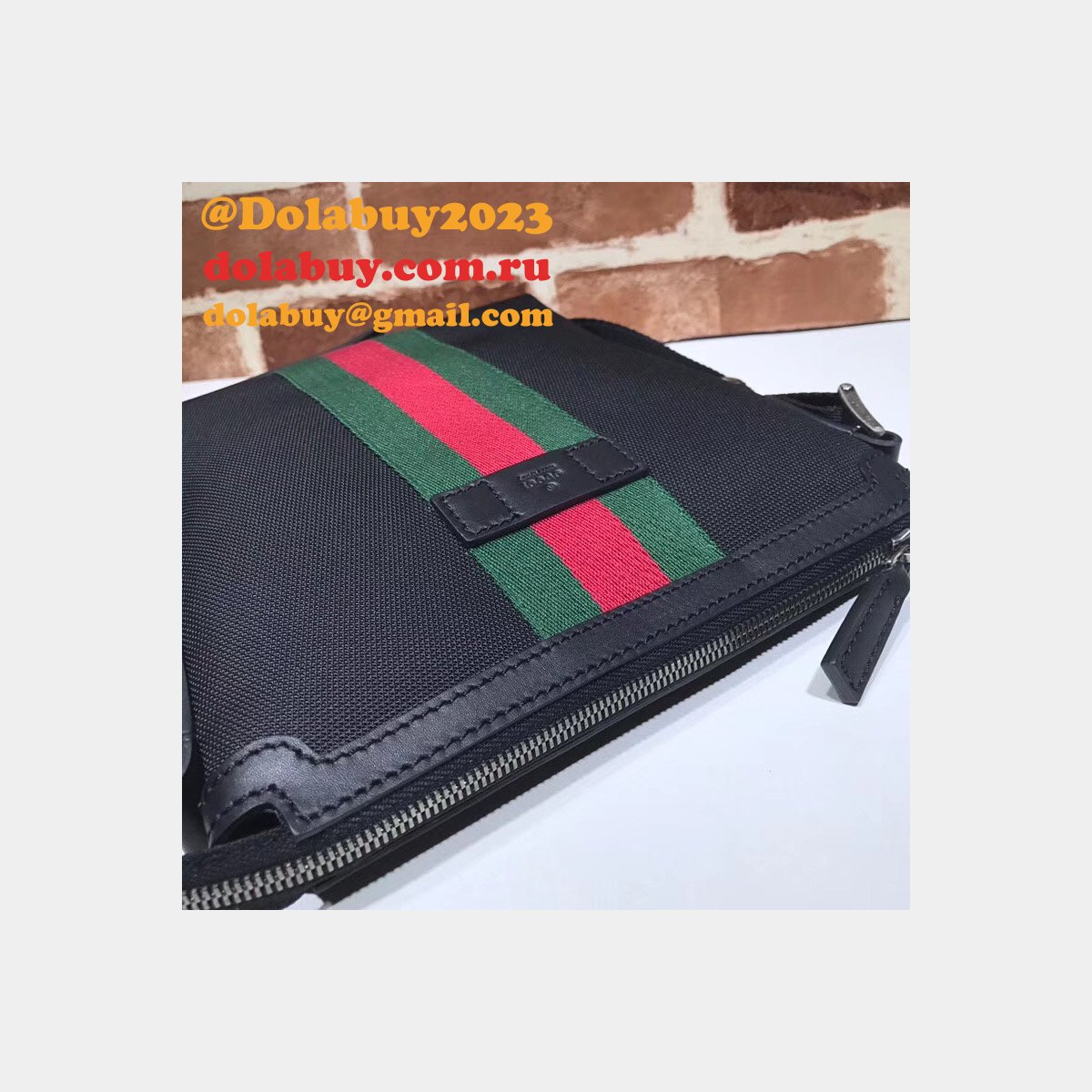 top quality G*u*i web gg supreme flat messenger replica 471454 bag