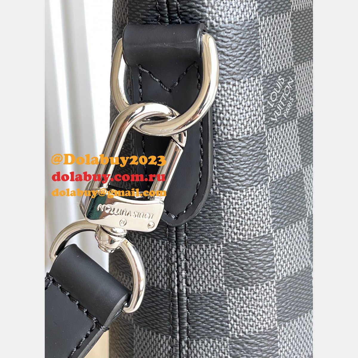 Louis Vuitton Replica N40000 Wholesale Anton Tote Damier Graphite Canvas Bags
