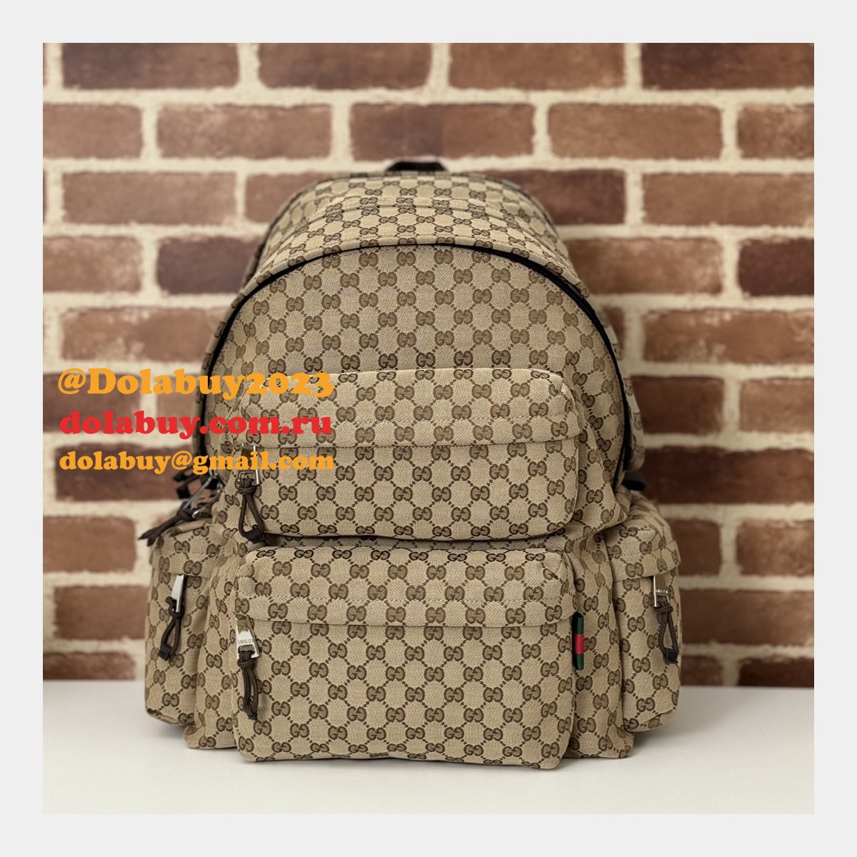 Top Mens Backpack Wholesale Gucci Logo 800182 Inspired Bag