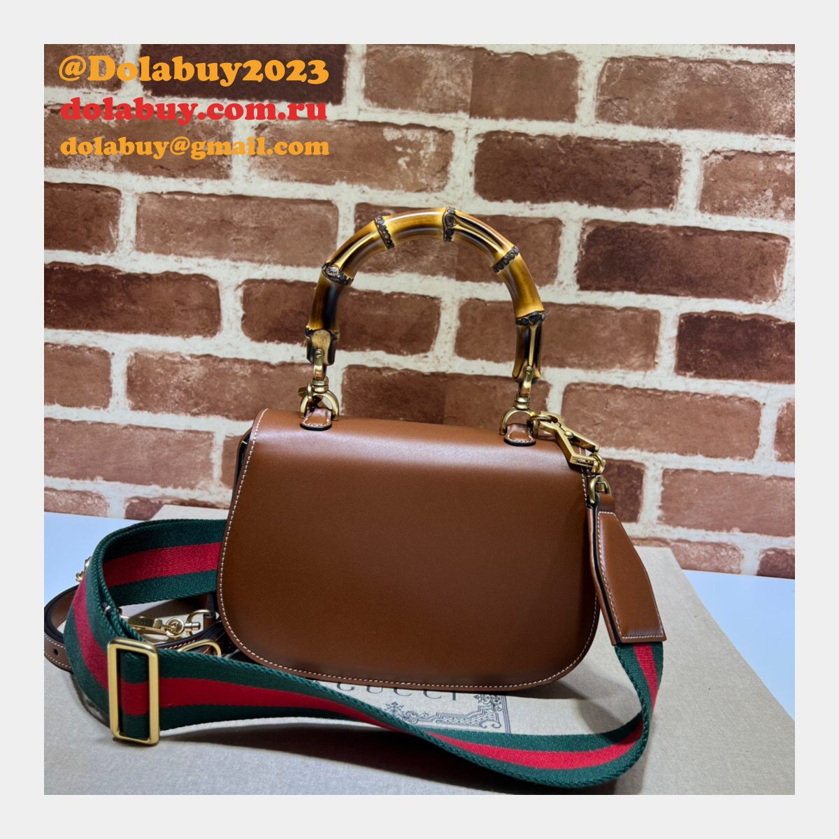 Gucci Bamboo 1947 Replica 675797 top handle bag