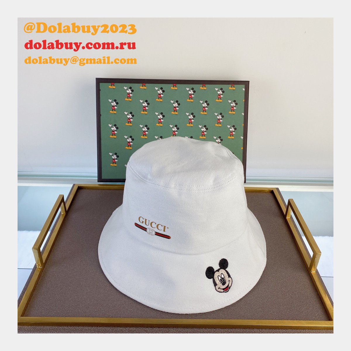 Cheap Gucci Mickey fisherman hat