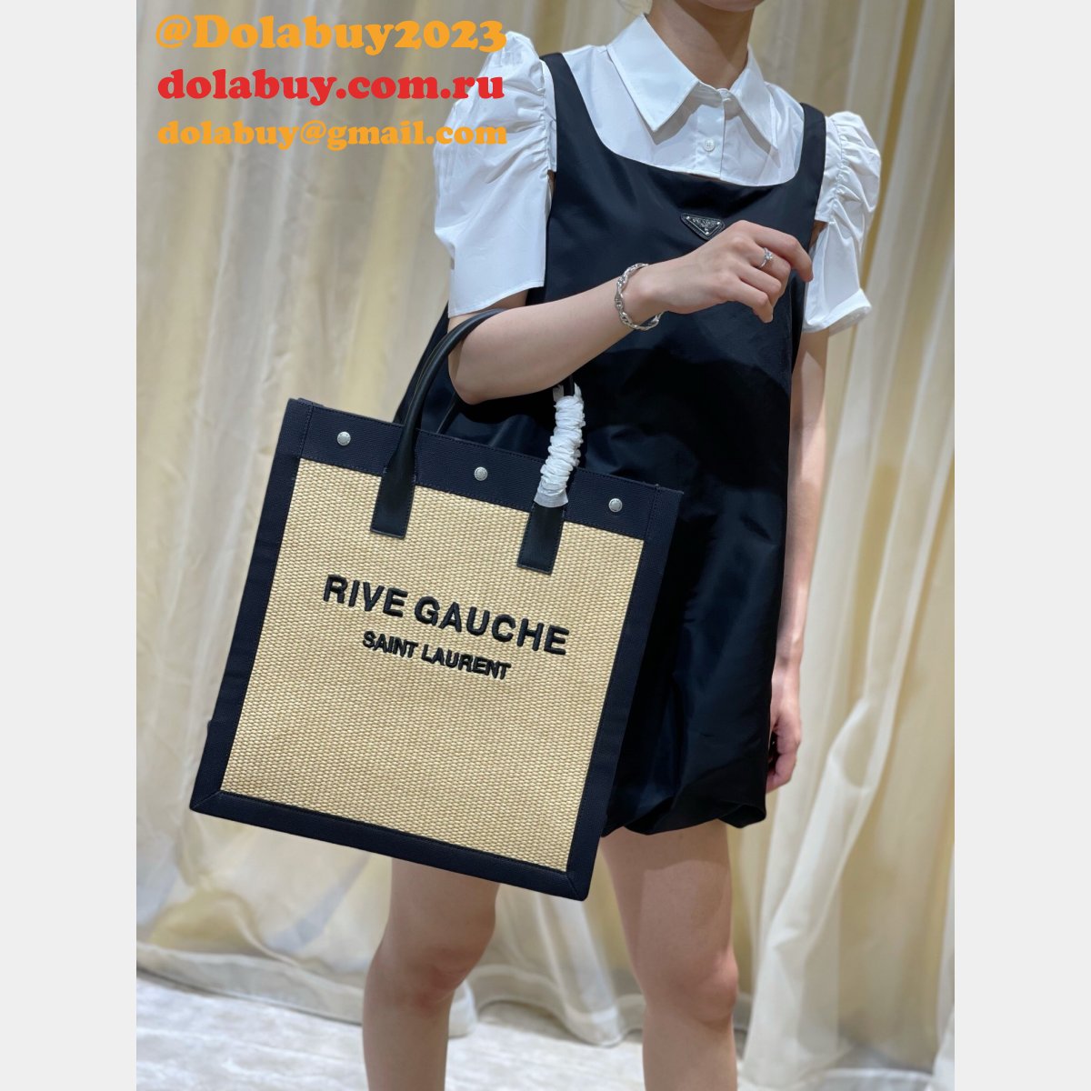 High Quality Saint Laurent Tote Replicas 631682 Rive Gauche Shopping Bag