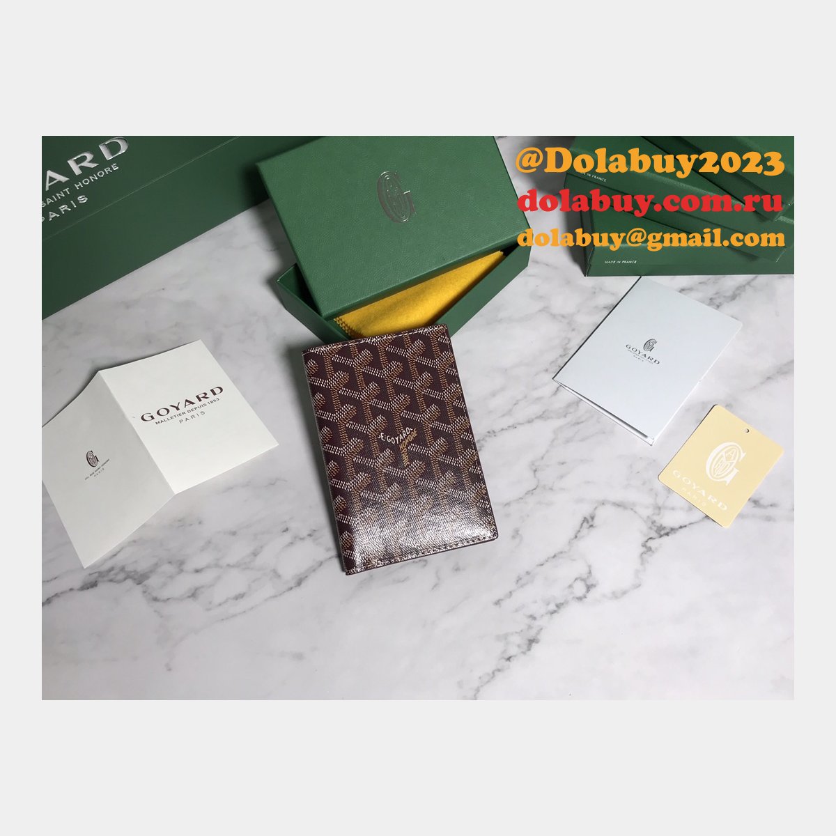 Top Quality Goyard Multi-Color Passport Best Wallet