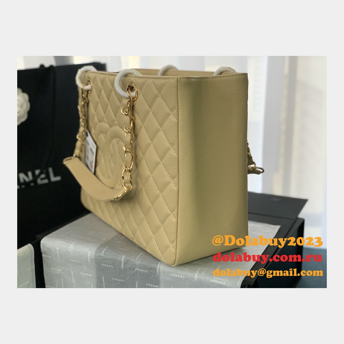 Best classic CC 50995 shopping bag CAVIAR leather