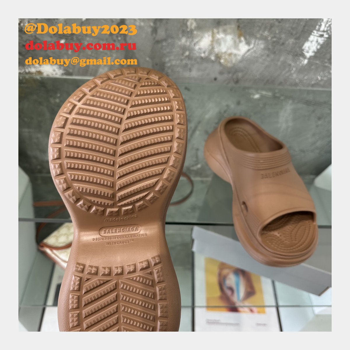 UA quality Balenciaga Slippers Perfect shoes