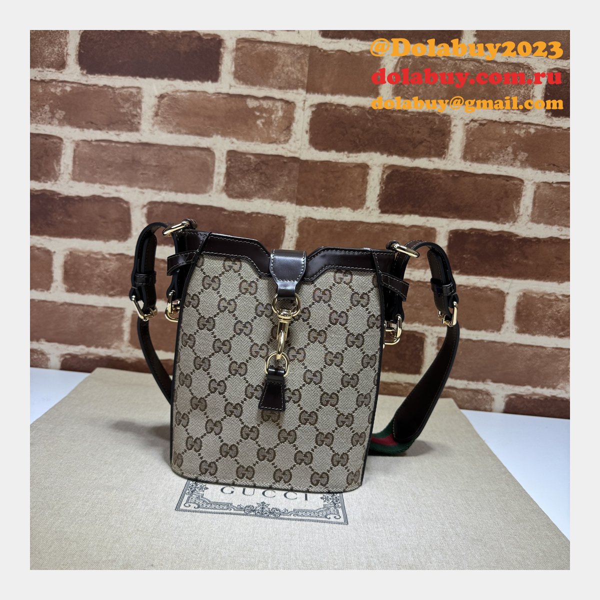 Original GG Small 782919 Gucci Designer Fake Bucket Bag