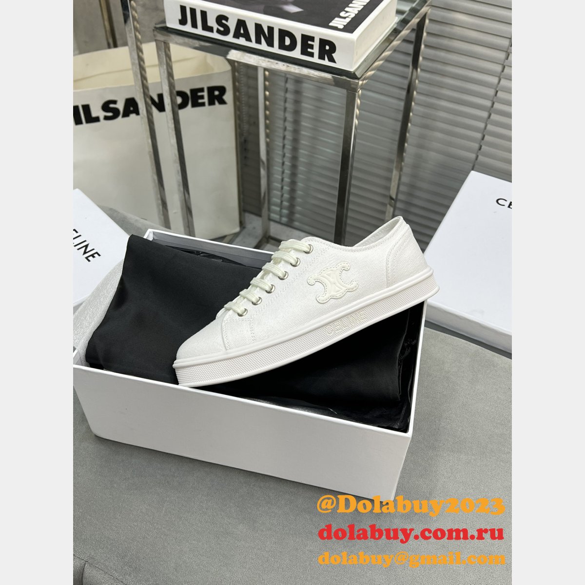 Cheap Replica Celine Sneakers For Sale White Shoes