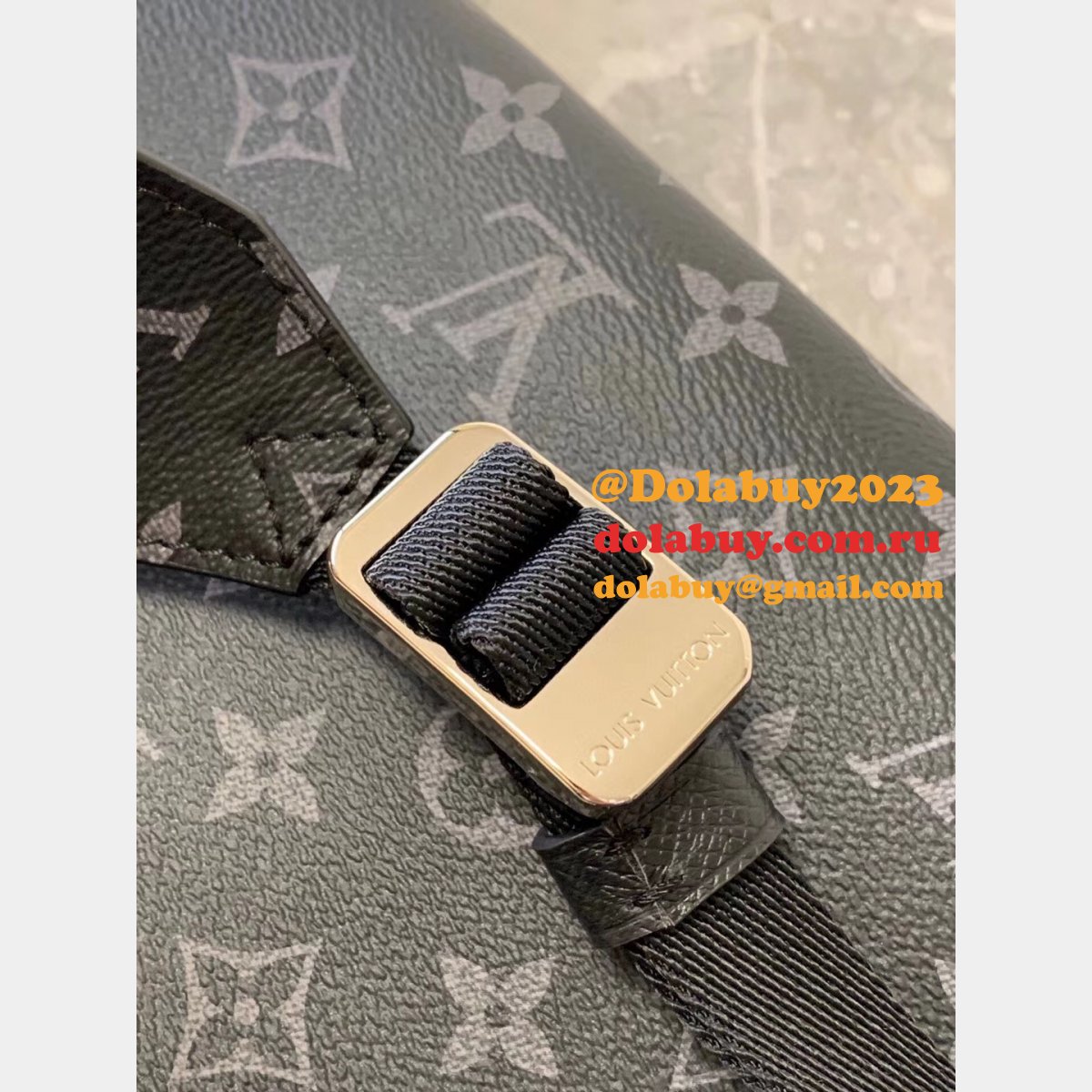 Louis Vuitton Outdoor Flap Messenger K45 M30413 Black Bags