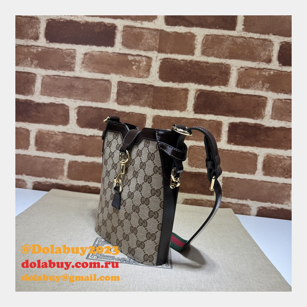 Original GG Small 782919 Gucci Designer Fake Bucket Bag