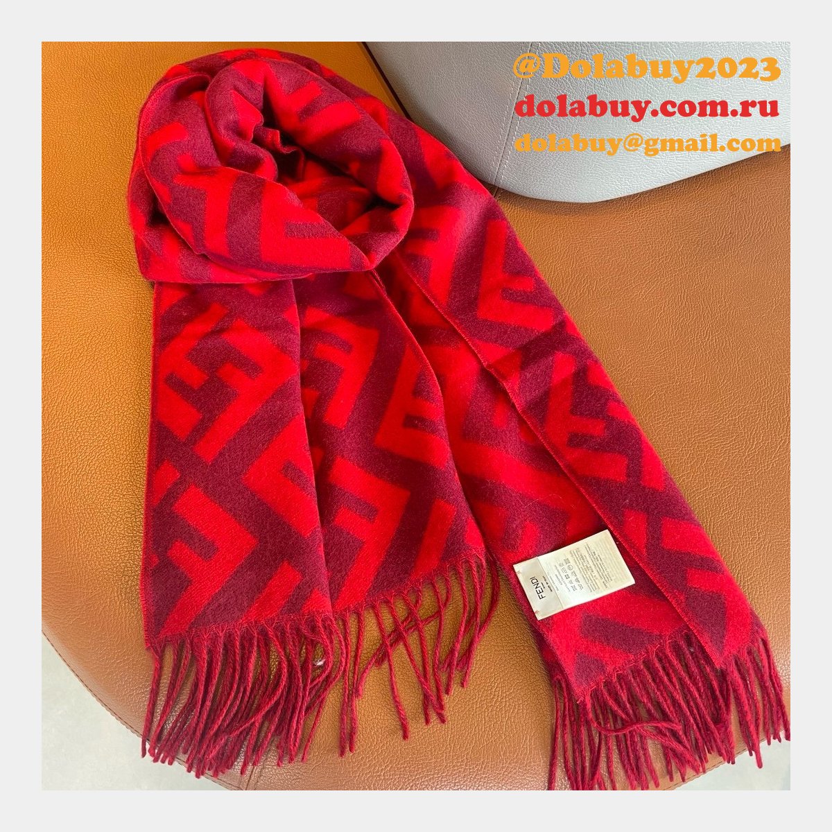 Designer Knockoff Fendi Cashmere Scarf