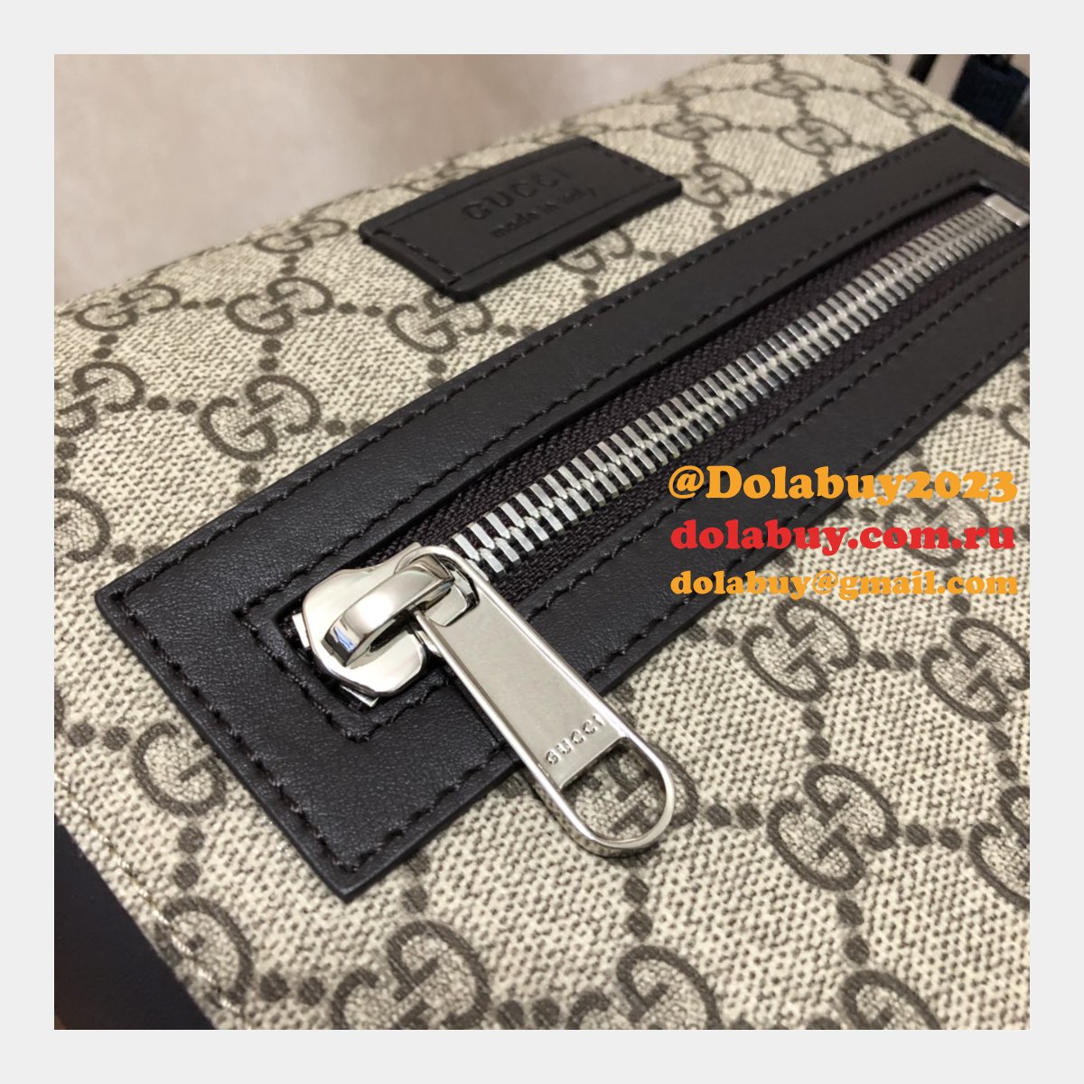replica G*u*i 7 star gg supreme gray small messenger 523599 bag