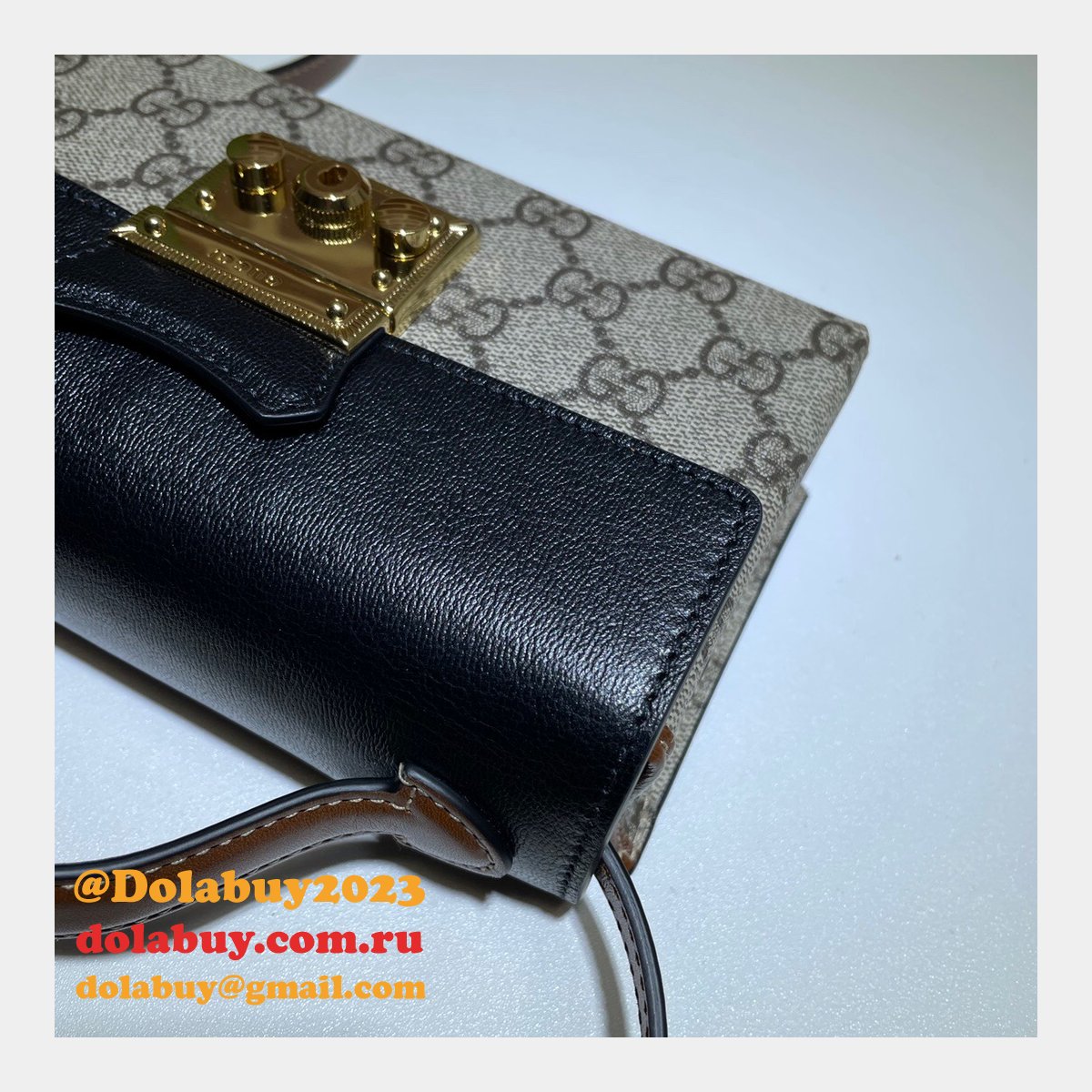 Gucci Replica 7 Star 652683 Padlock mini bag GG Supreme Cheap