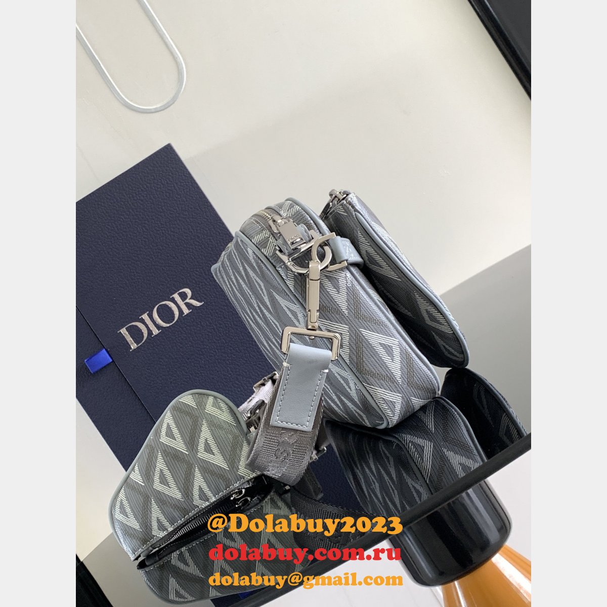 Christian Dior Nano Replica CD Diamond 1ADPO276CDP_H42E Bag