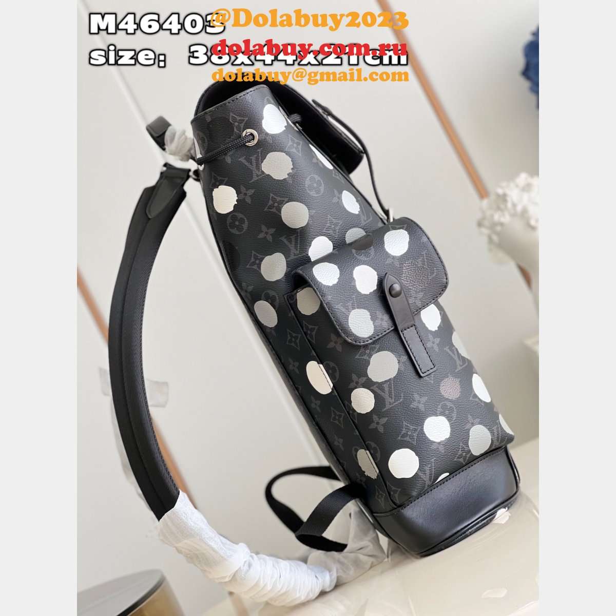 Louis Vuitton Perfect LV x YK Christopher M46403 Monogram Eclipse Canvas