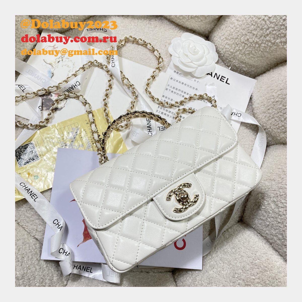 Perfect 1:1 Mirror CC 24A CF Mini Bag #4924