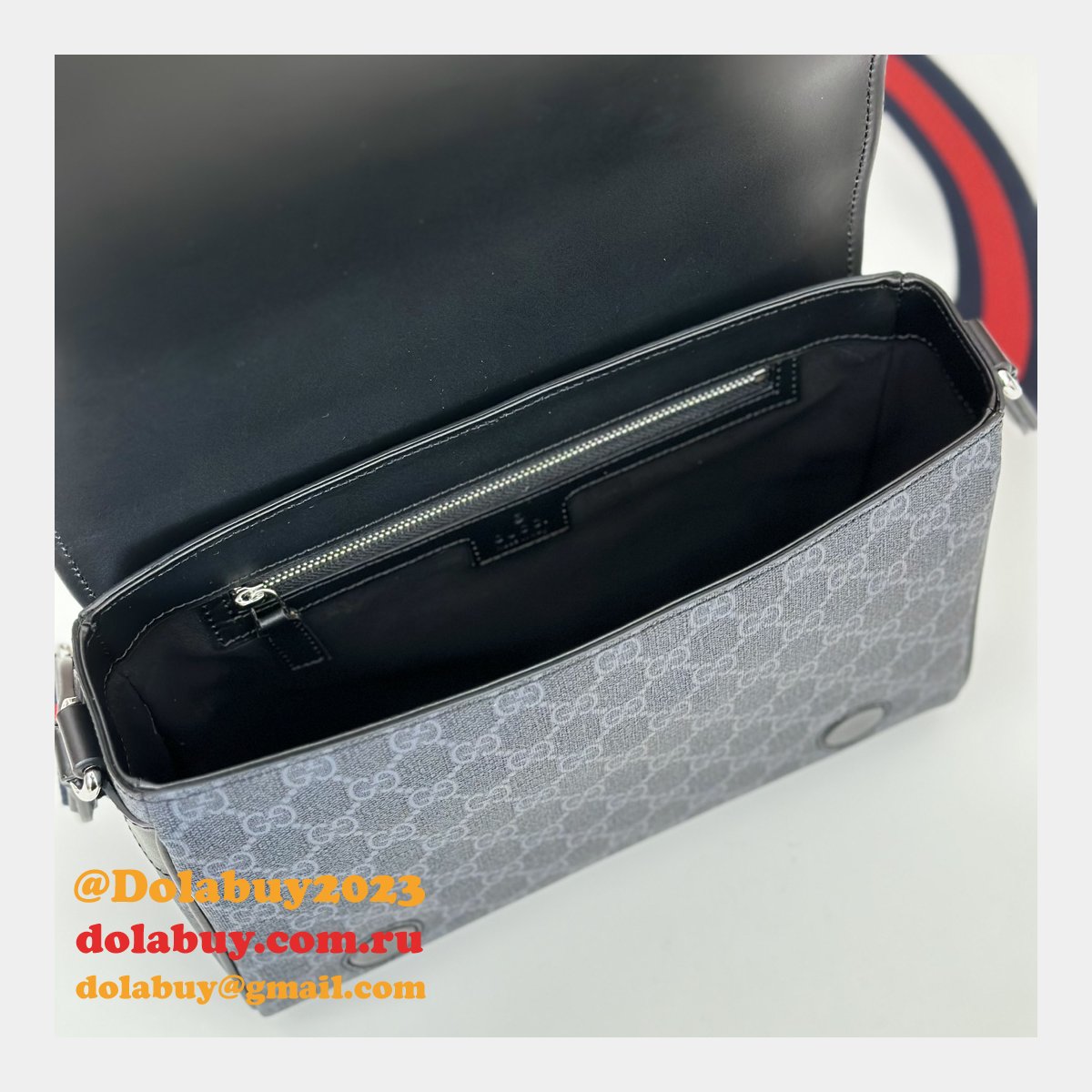 Gucci Replicas 792124 GG Supreme Crossbody Ophidia Men Bag