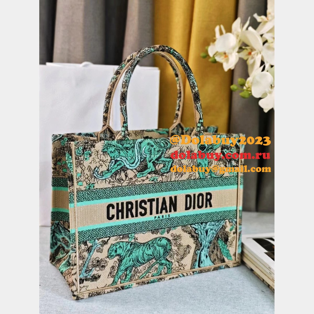 Top Quality Christian Dior Paris Reverse book Tote
