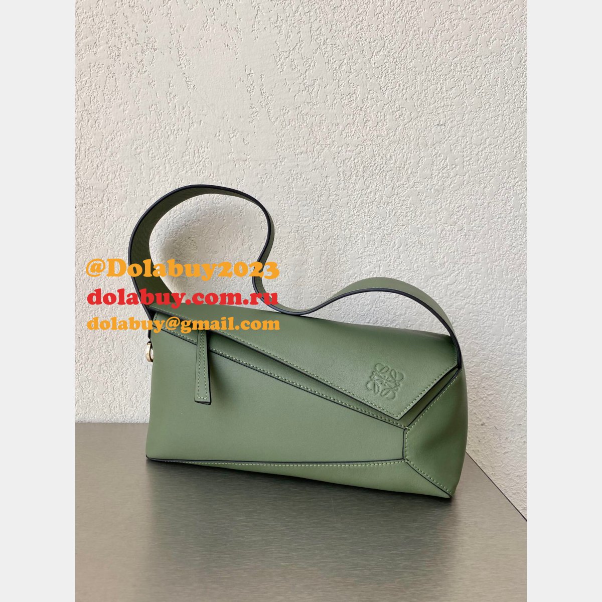 Shop Loewe Replica Puzzle Leather Hobo Top Quality Bag