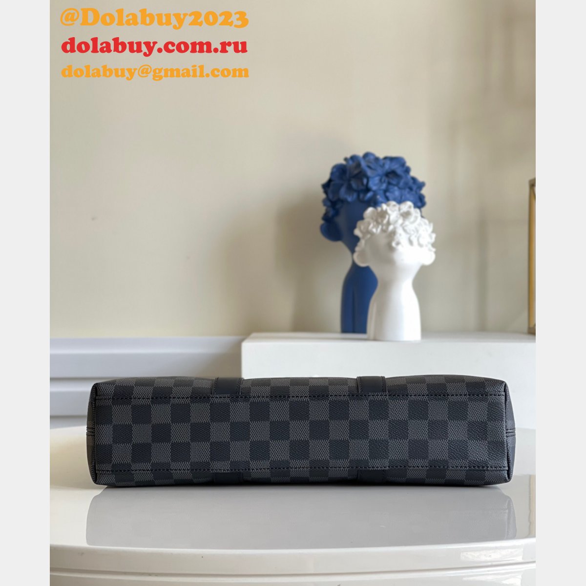 Louis Vuitton Replica N40000 Wholesale Anton Tote Damier Graphite Canvas Bags