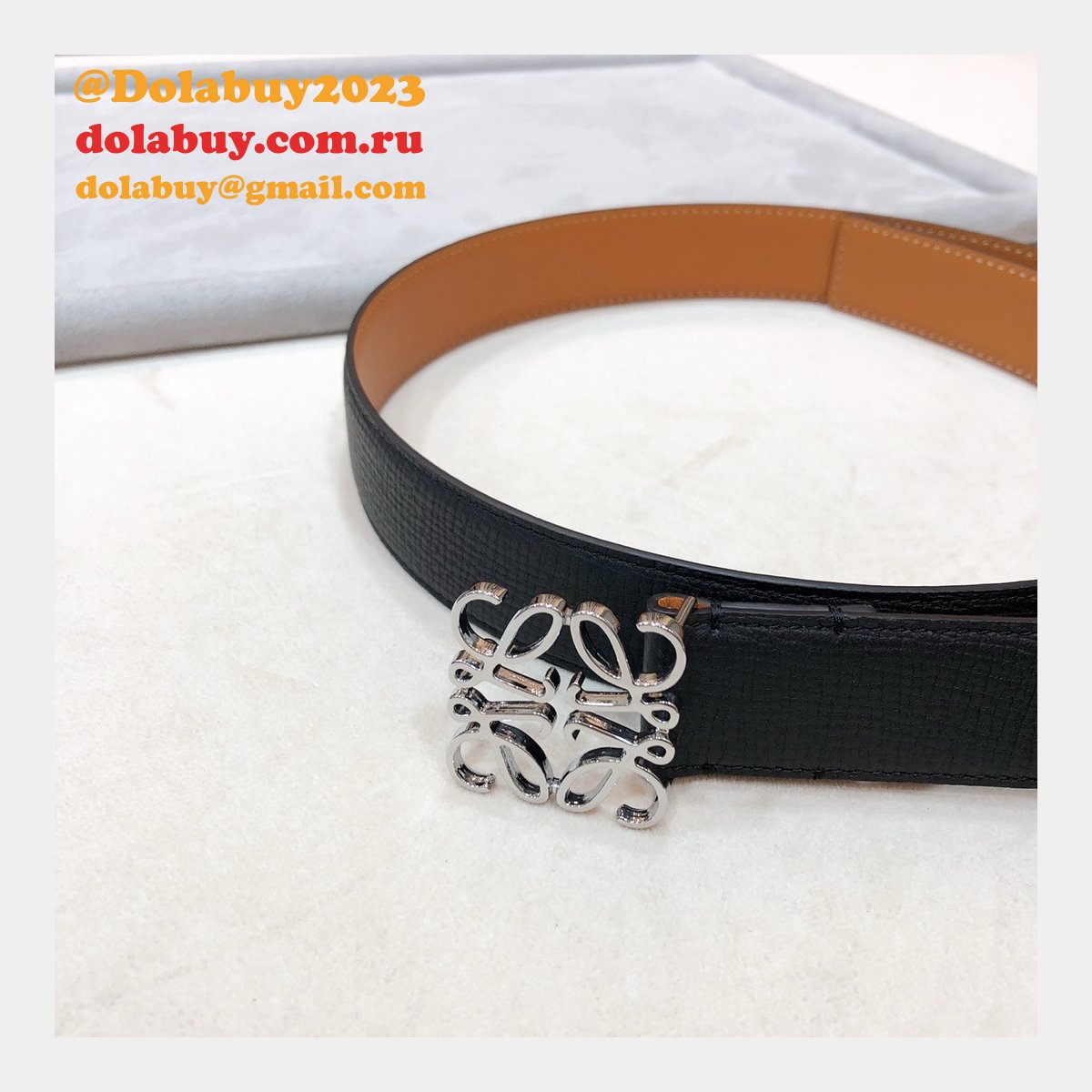 Designer Loewe Regular Knockoff 3.2CM Width Fashion Belts