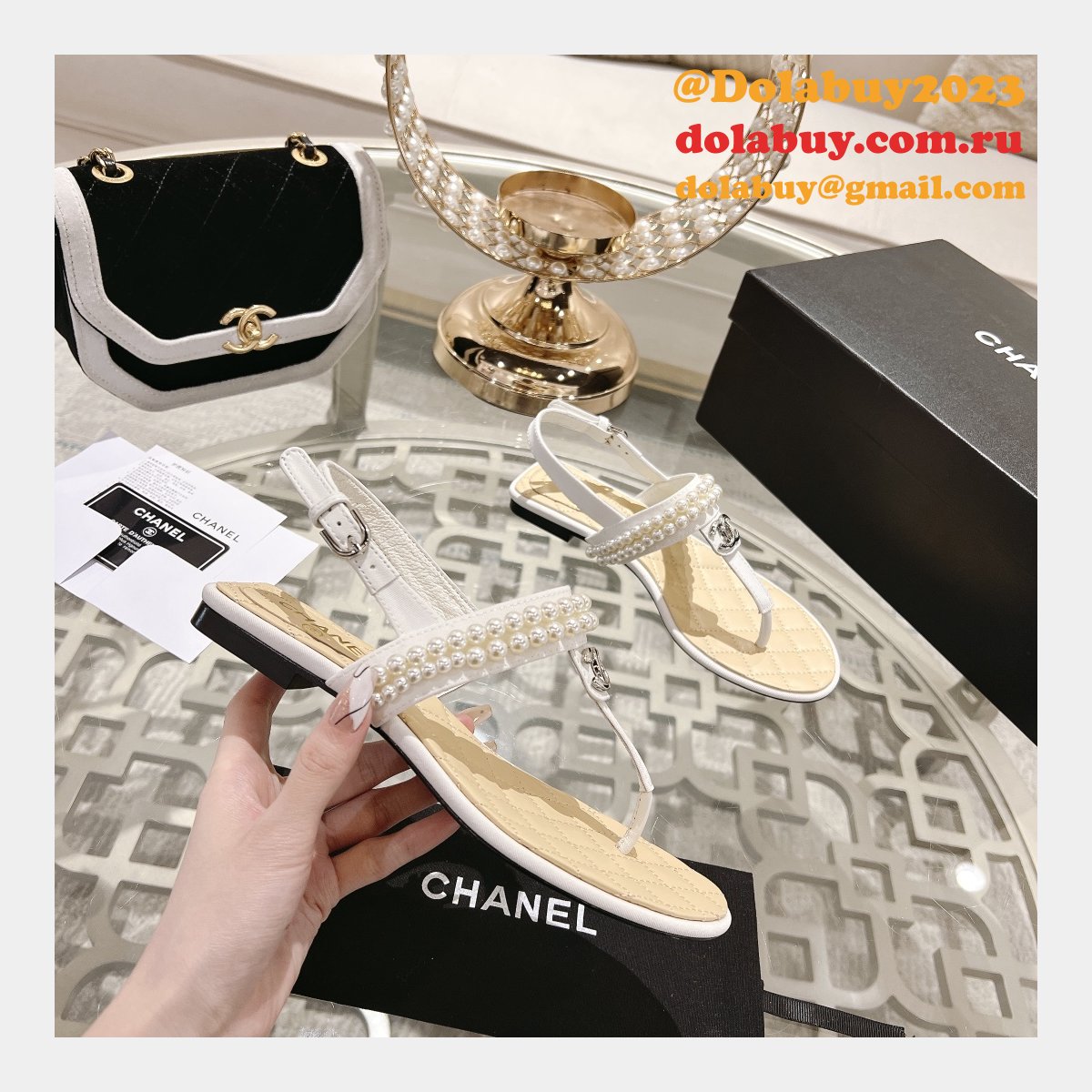 TOP CC REPLICAS FLAT SANDALS