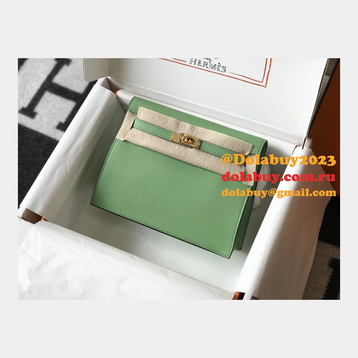 7 Star HERMES KELLY DANSE Customize BAG FOR SALE