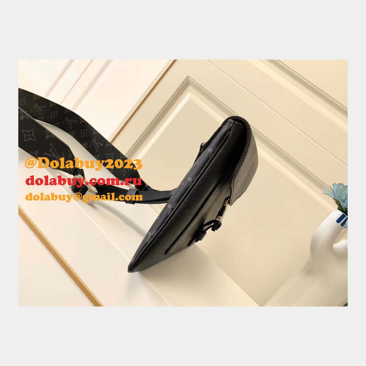 Louis Vuitton Outdoor Flap Messenger K45 M30413 Black Bags