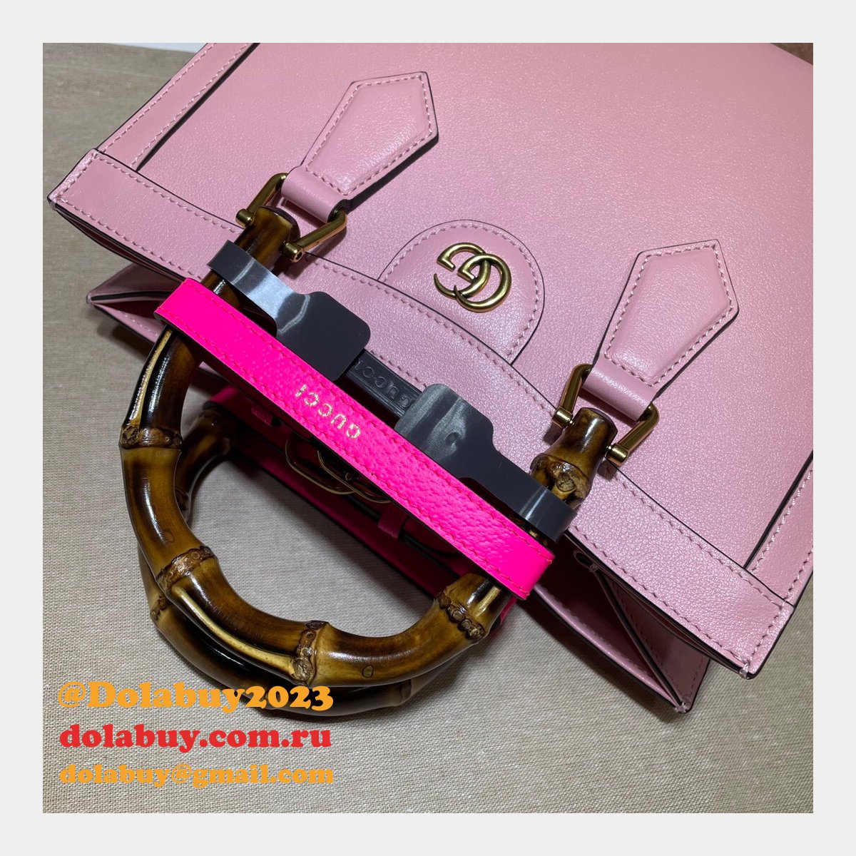 AAA Replica Designer Gucci 660195 Diana small tote leather Handbags
