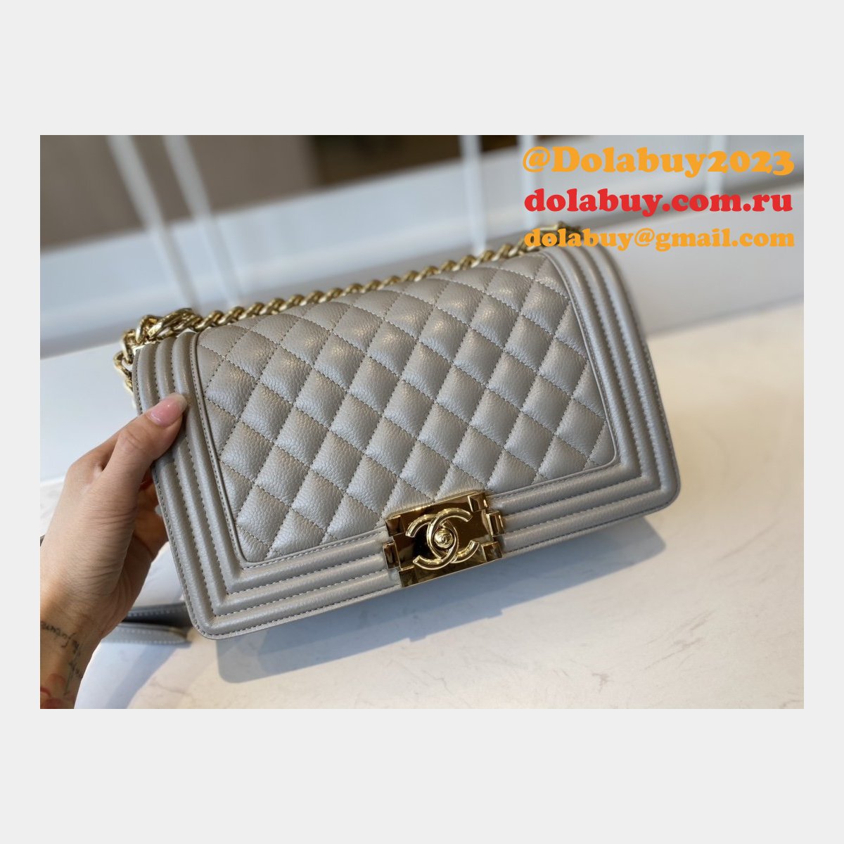 CC Replicas Calfskin & Ruthenium-Finish Metal Boy Many Colours