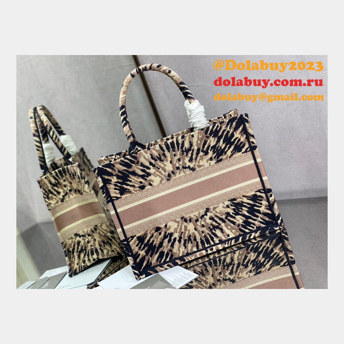 Designer Bag Replica for Dior CD Book Tote Small