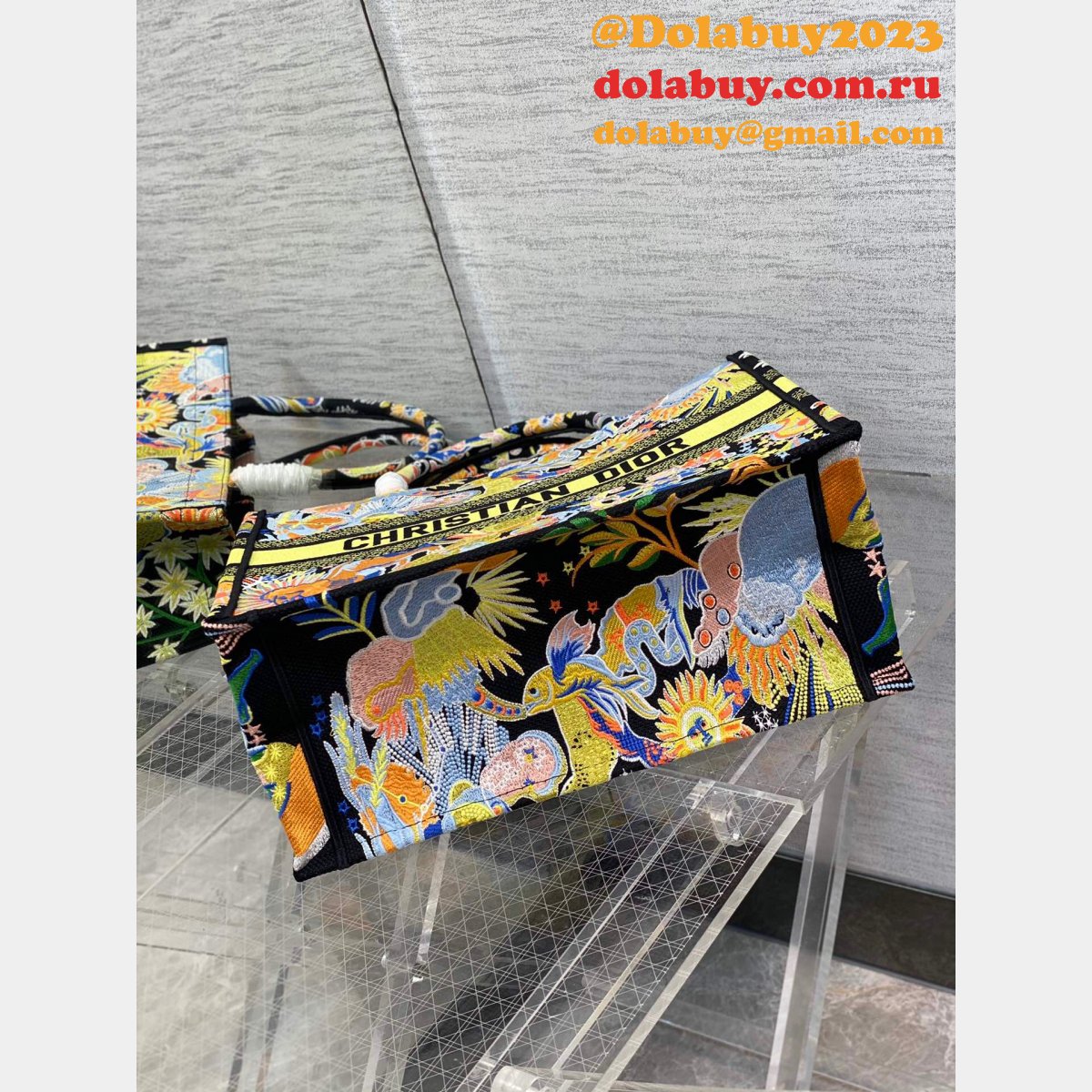 Designer Replica Dior Book Tote 36/41.5CM Fake Purses