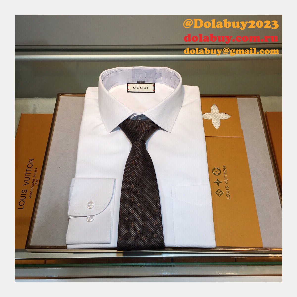 Louis Vuitton Monogram Classic Jacquard series Tie