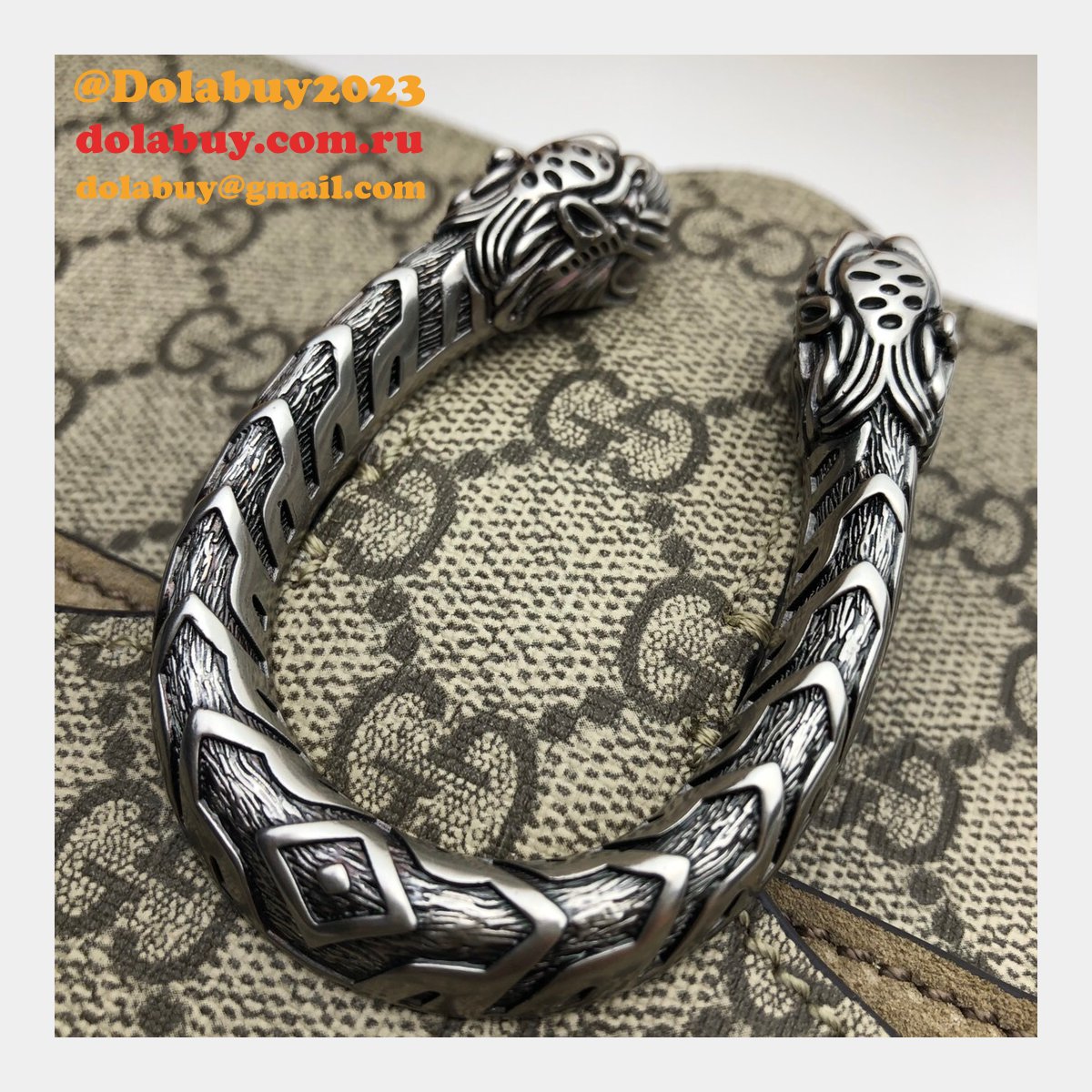 G*u*i high quality 421970 dionysus gg supreme mini beige bag