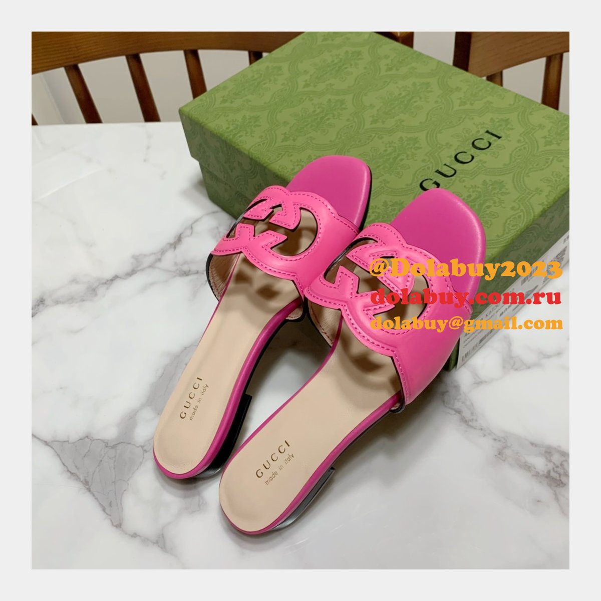 replica G*u*i designer shoes outlet flat slippers sale