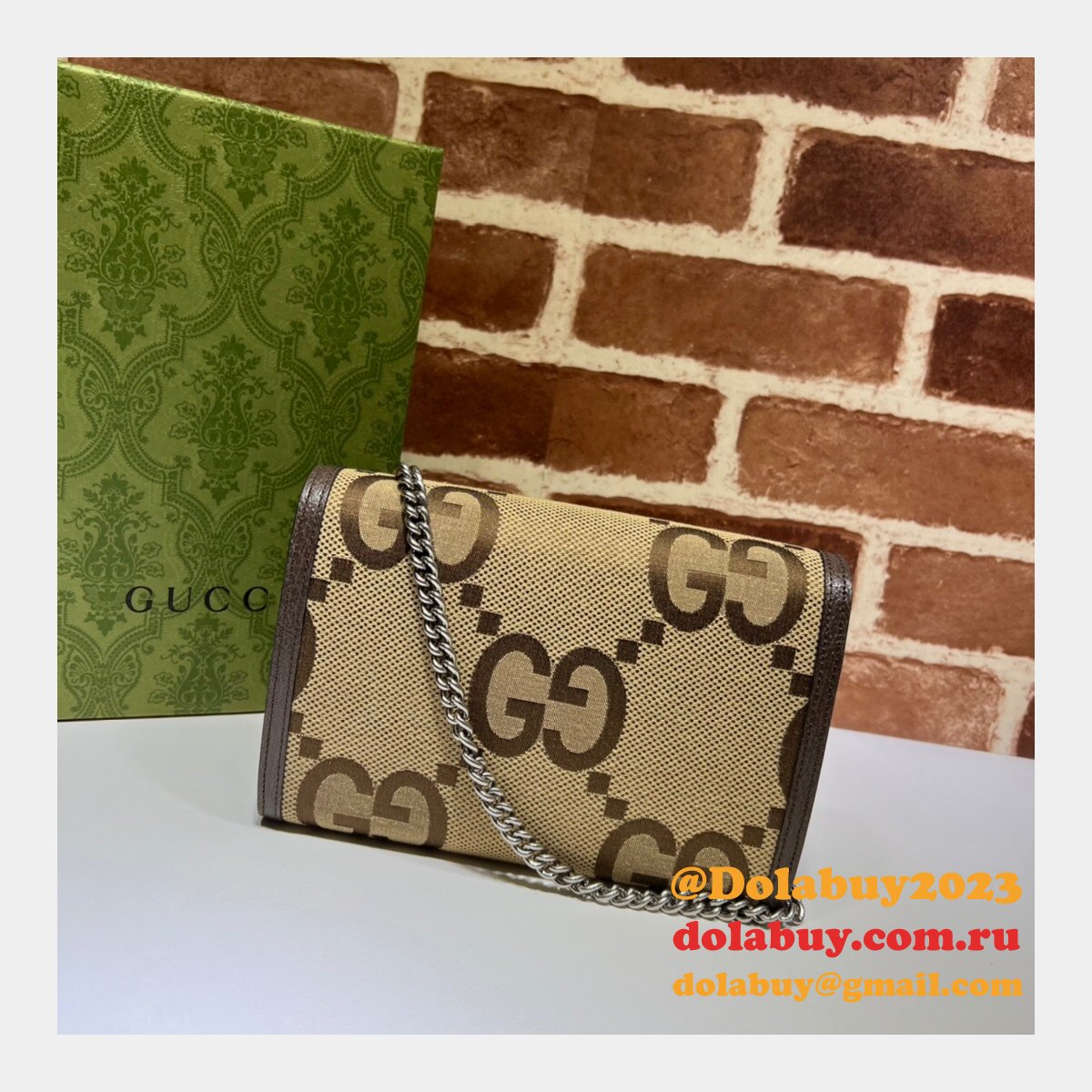 Perfect Gucci UK 401231 Dionysus Chain wallet Shoulder Fake Bag