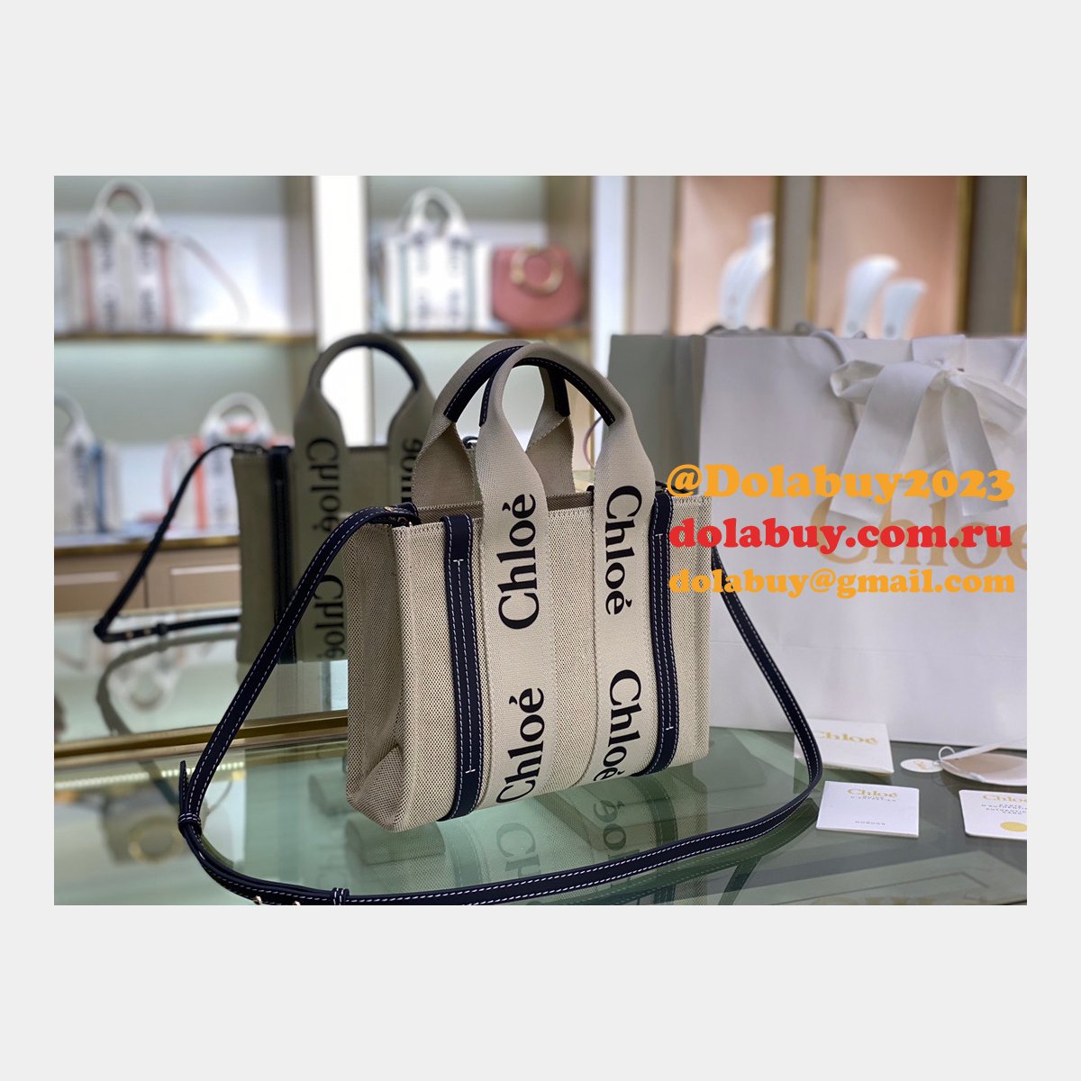 Best Quality Replica Chloe 1:1 Tote Woody dolabuy Bag 26CM