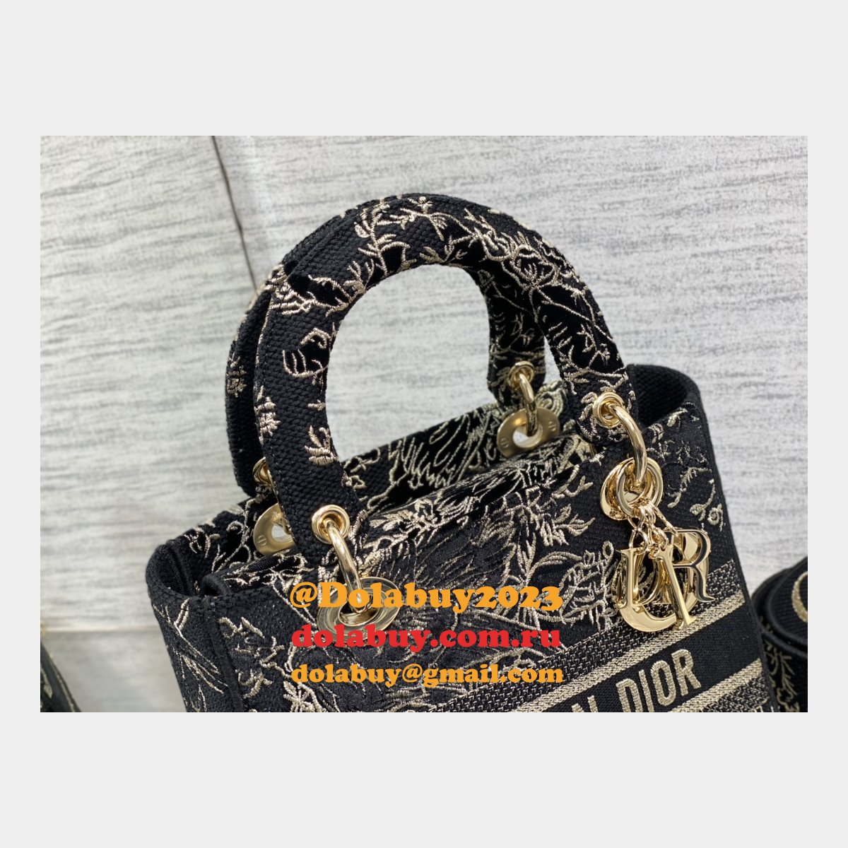 Perfect 1:1 Christian Dior Replicas Lady Best 24CM Black Bag