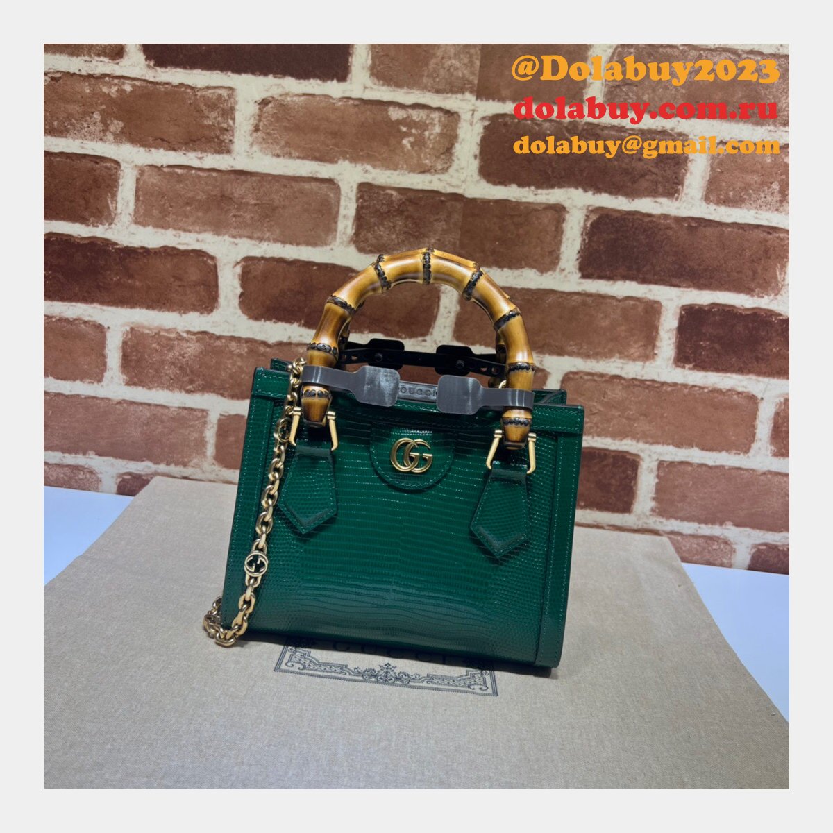 AAA Quality Replica Gucci Diana lizard 675800 bag