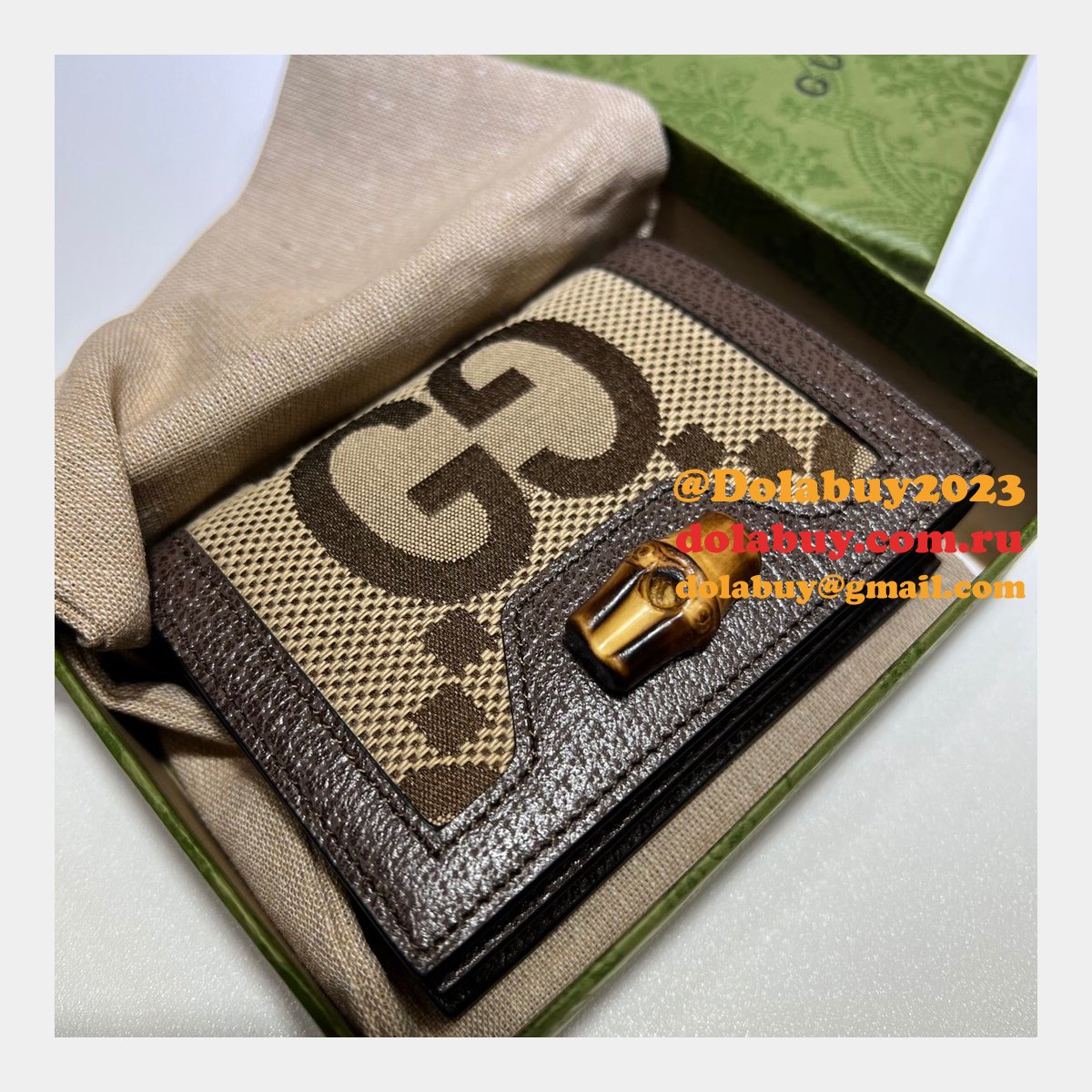 uk G*u*i replica 658244 diana jumbo gg card case for sale