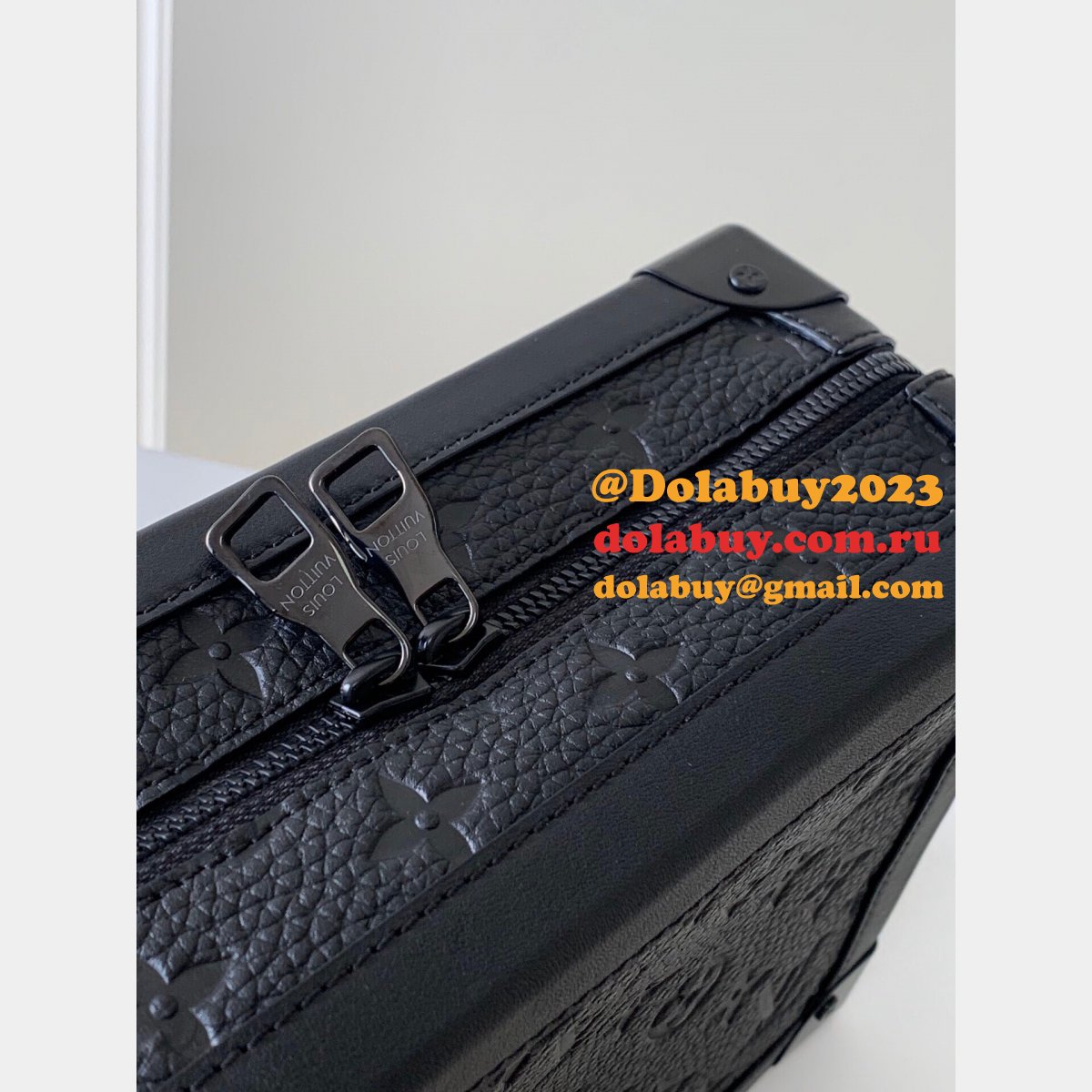 7 Star Louis Vuittons Soft Trunk H25 M55700 Black Bag