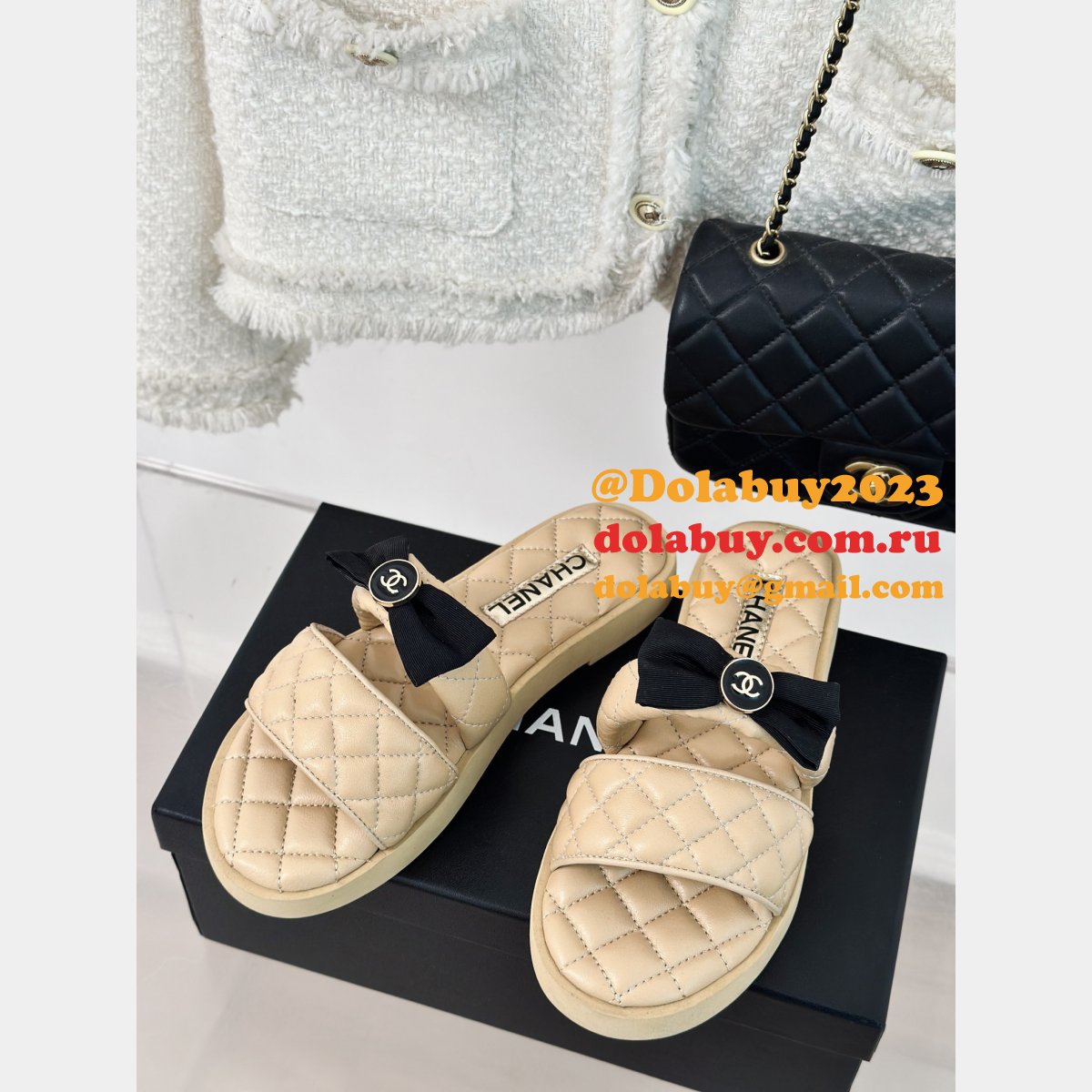 Fashion CC Slip Sandals Slippers Replica Shoes