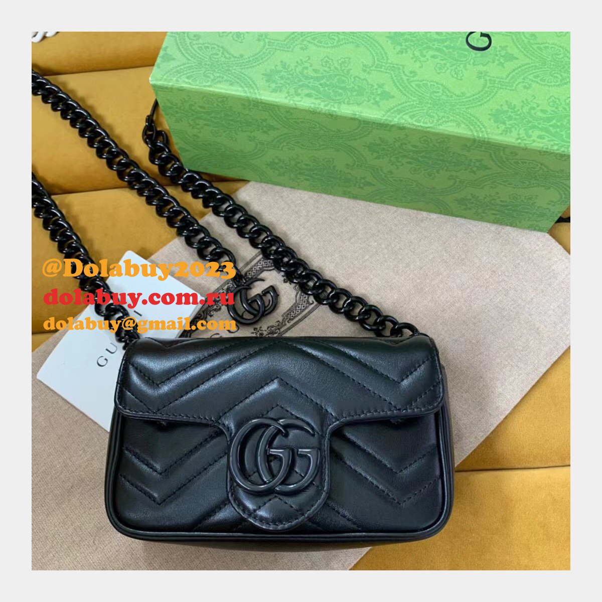 knockoff G*u*i gg marmont matelassé leather super 699757 bag
