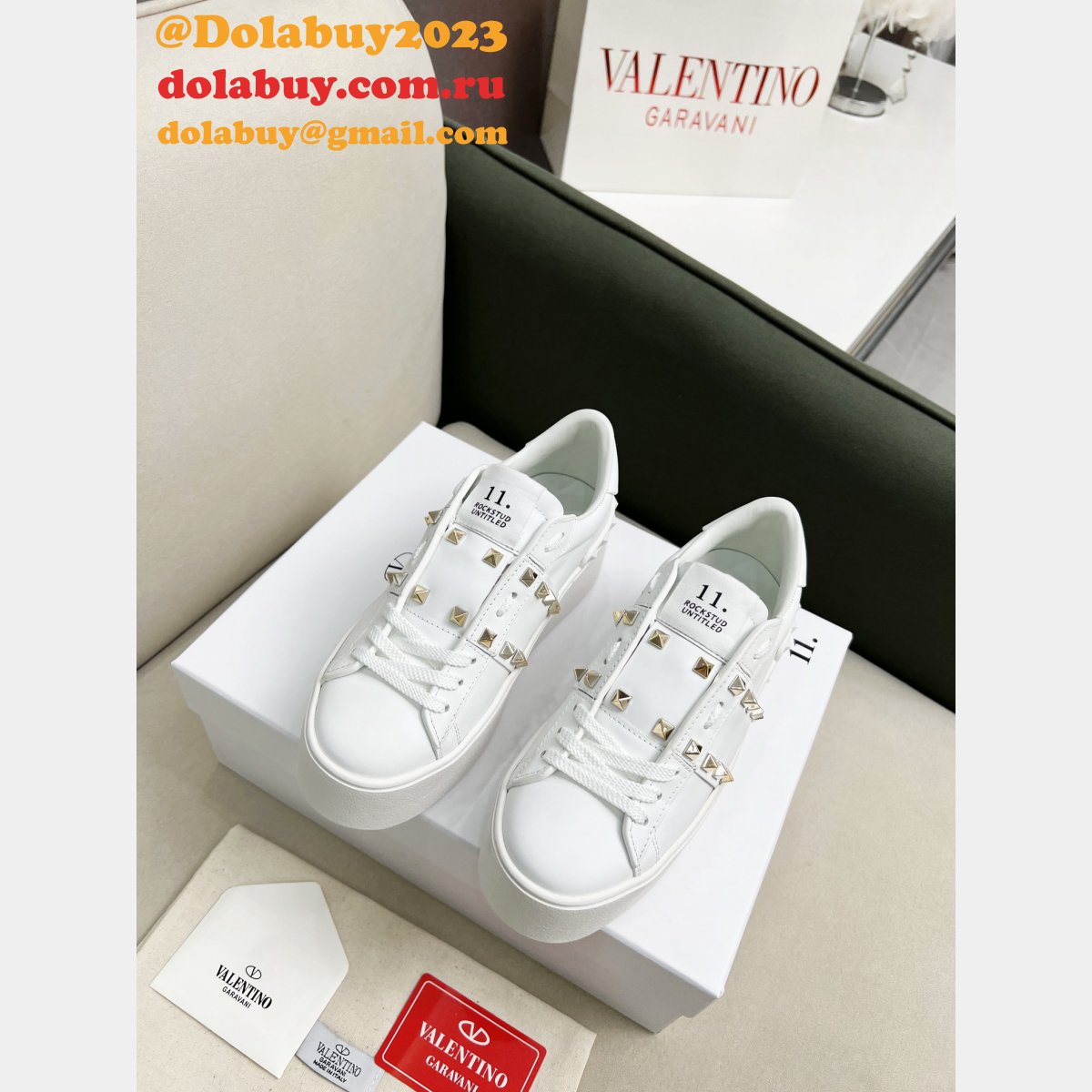 Valentino Replica Garavani Rockstud Untitled Platform Shoes
